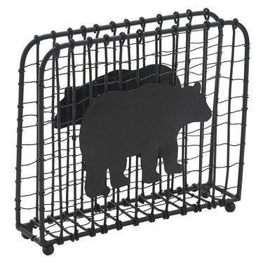 Black Bear Wire Luncheon Napkin Holder - Park Designs - The Fox Decor